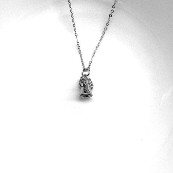 Tiny Party Hat Charm Necklace - Picture 2 of 2